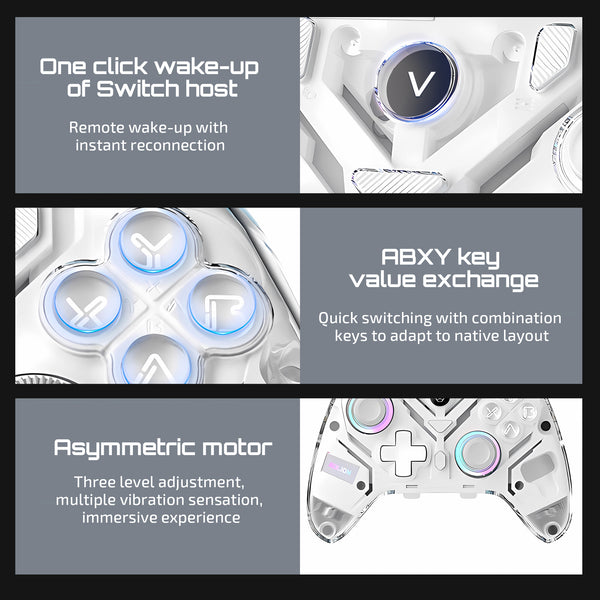 VERTEX S4 Multiplatform Gaming Controller with Charging Dock, Hall Effect Joysticks and Triggers