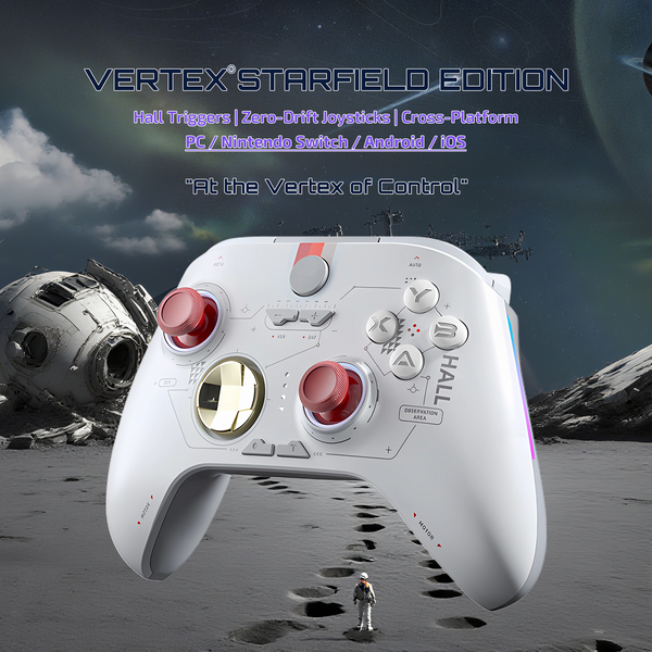 Vertex S06 Multiplatform Gaming Controller with Hall Effect Joysticks